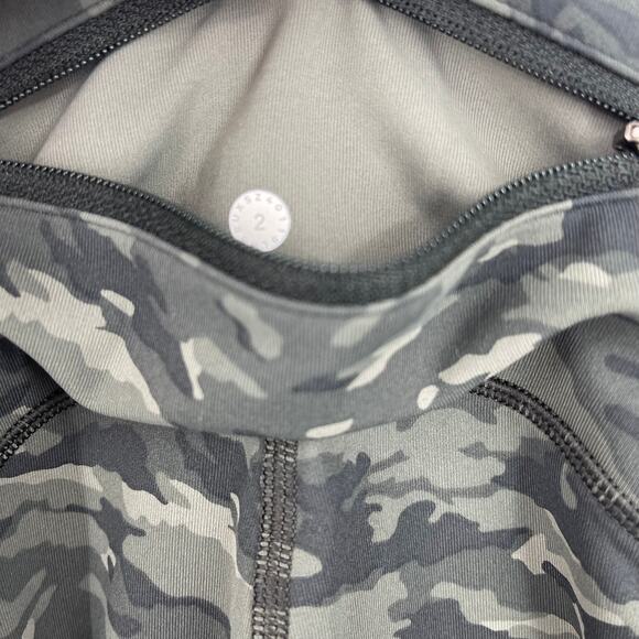 Lululemon Speed Up Tight 7/8 Legging Camo Green Size 2 - Picture 4 of 7